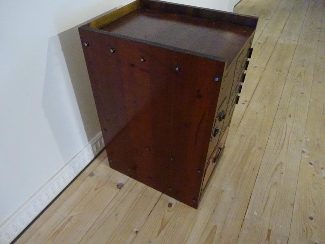 時代箪笥　船箪笥　帳場箪笥　重厚金具　小物収納　古民家家具