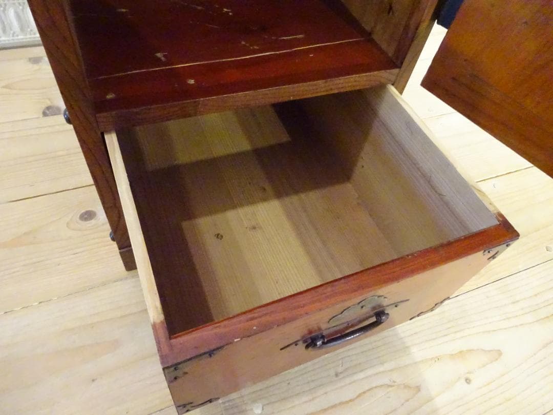 時代箪笥　船箪笥　帳場箪笥　重厚金具　小物収納　古民家家具