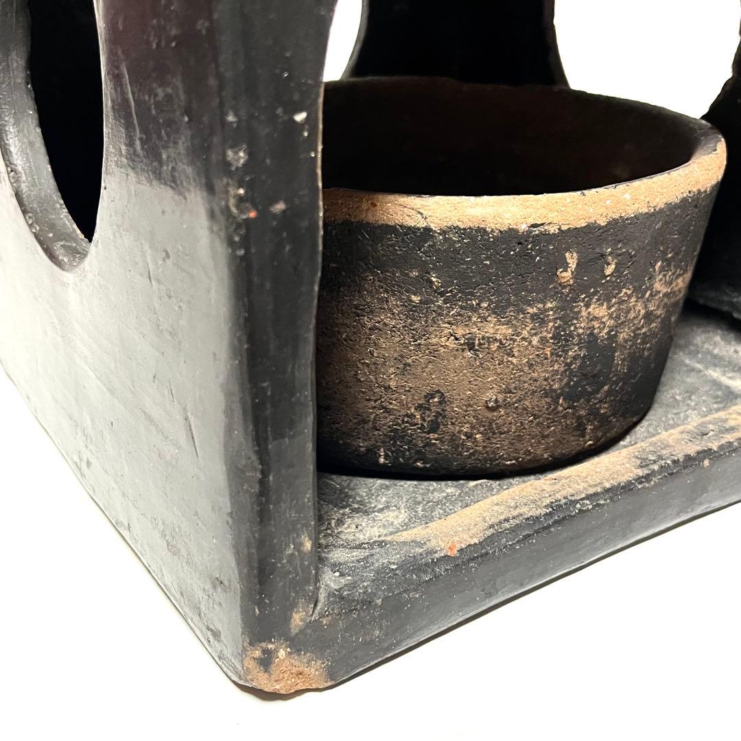 ■時代物・希少■あんか・行火・猫火鉢・置きこたつ・レトロ・古道具・古民具・瓦土製