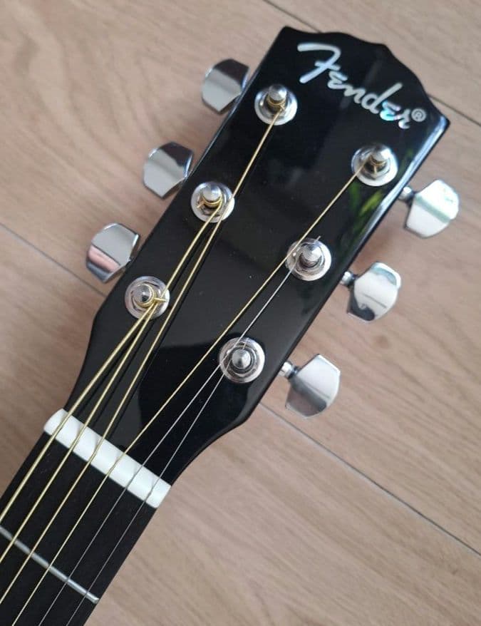 Fender CD-140SCE Black エレアコ ブリッジリペア品