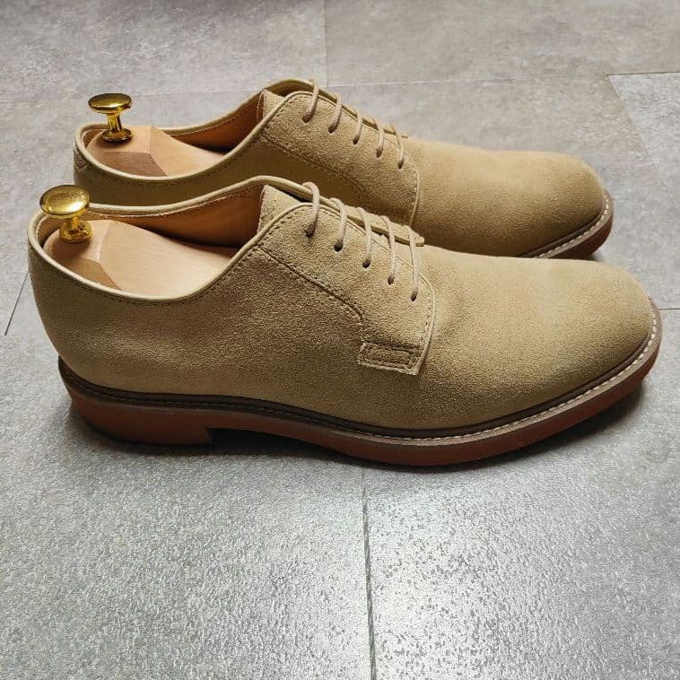 【REGAL】未使用品 リーガル プレーントゥスウェードシューズ サンドベージュ