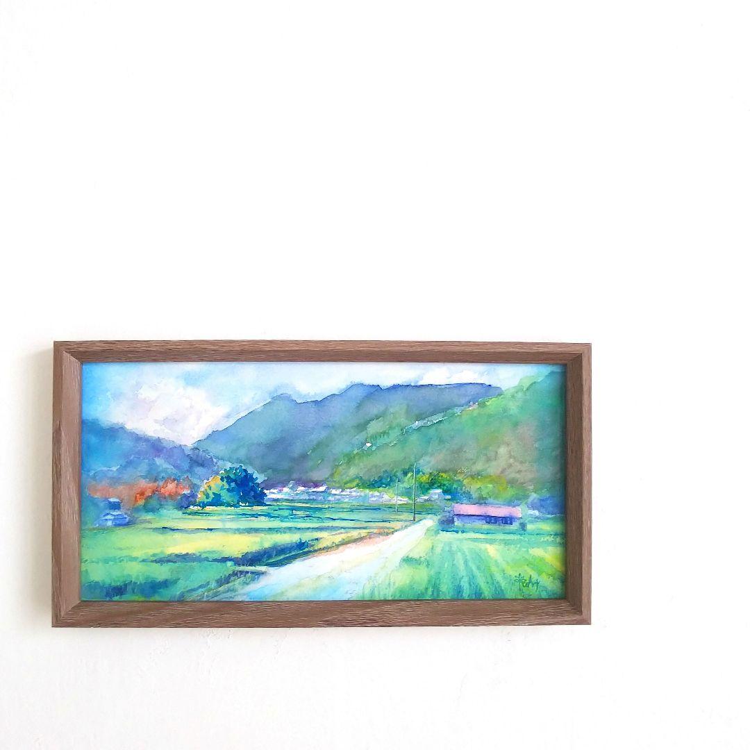 癒しの水彩画1060 田園