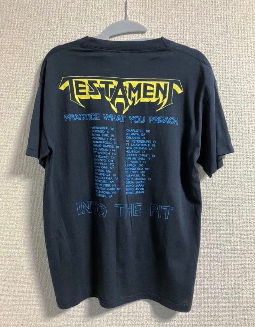 testament90年初来日ツアーＴシャツMテスタメント