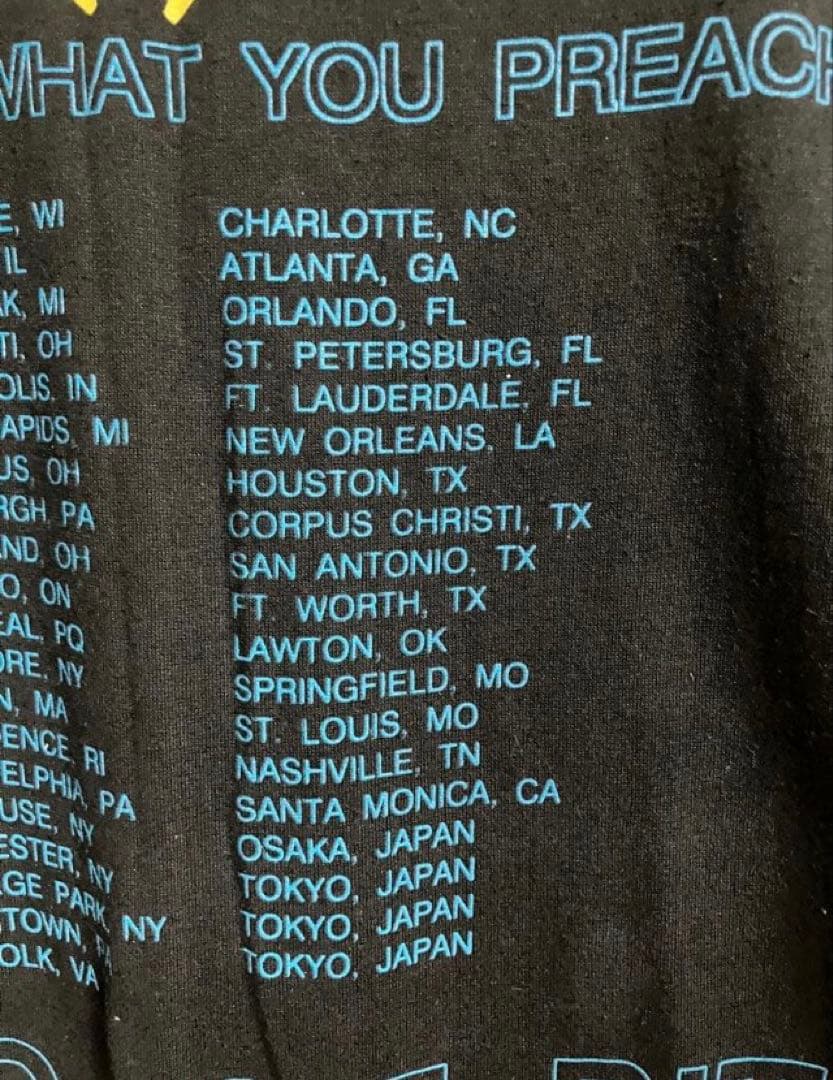 testament90年初来日ツアーＴシャツMテスタメント