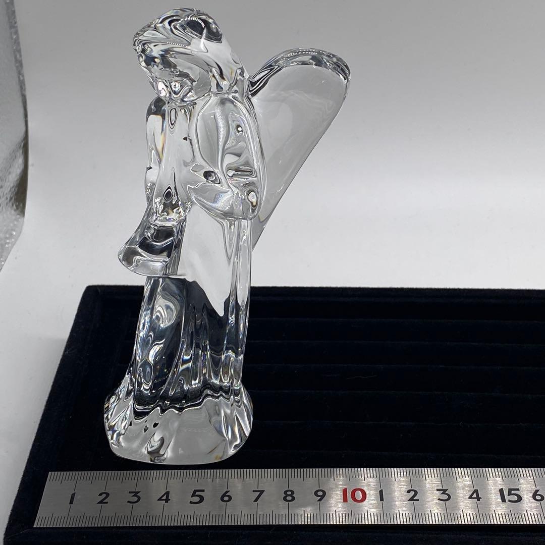 バカラ クリスタル 置物　天使　女神　笛　ラッパ　箱無し　no.157
