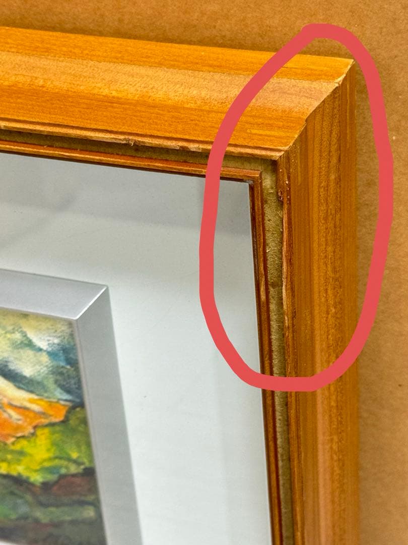 富士山 絵画 油絵 カラフル 手描き インテリア アート