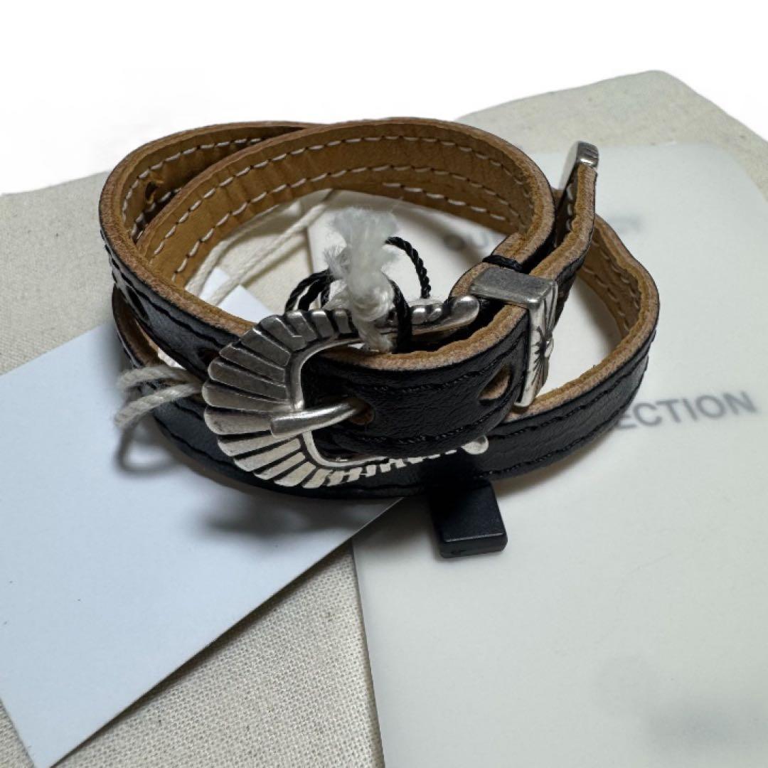 新品★ our legacy レザーブレスレット ネックレス コンチョ 本革