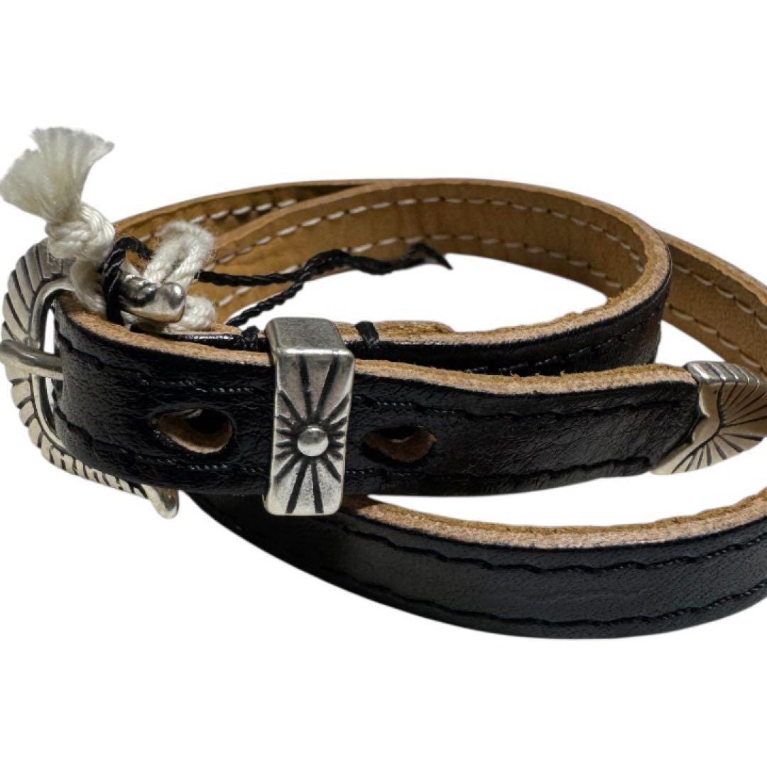 新品★ our legacy レザーブレスレット ネックレス コンチョ 本革