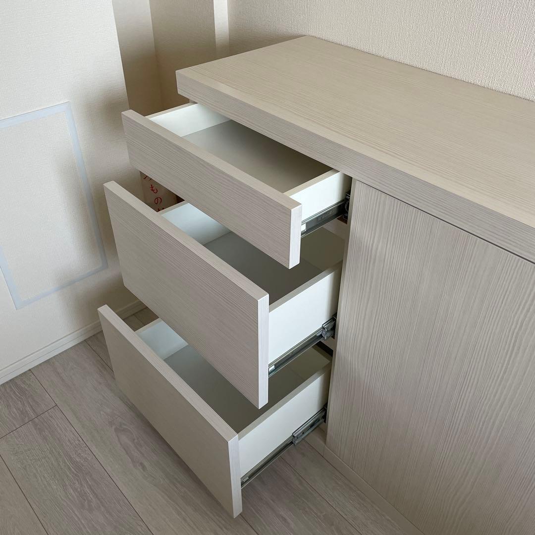 KEYUCA ケユカ 木製　キャビネット　ホワイト