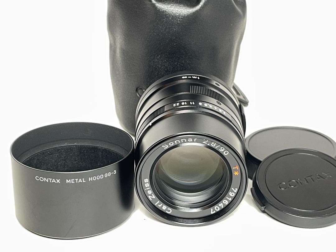 極上品 CONTAX Carl Zeiss Sonnar 90 2.8 ブラック