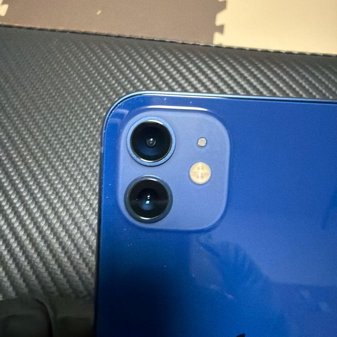 [美品] iPhone12 ブルー 128gb SIMフリー バッテリー100%