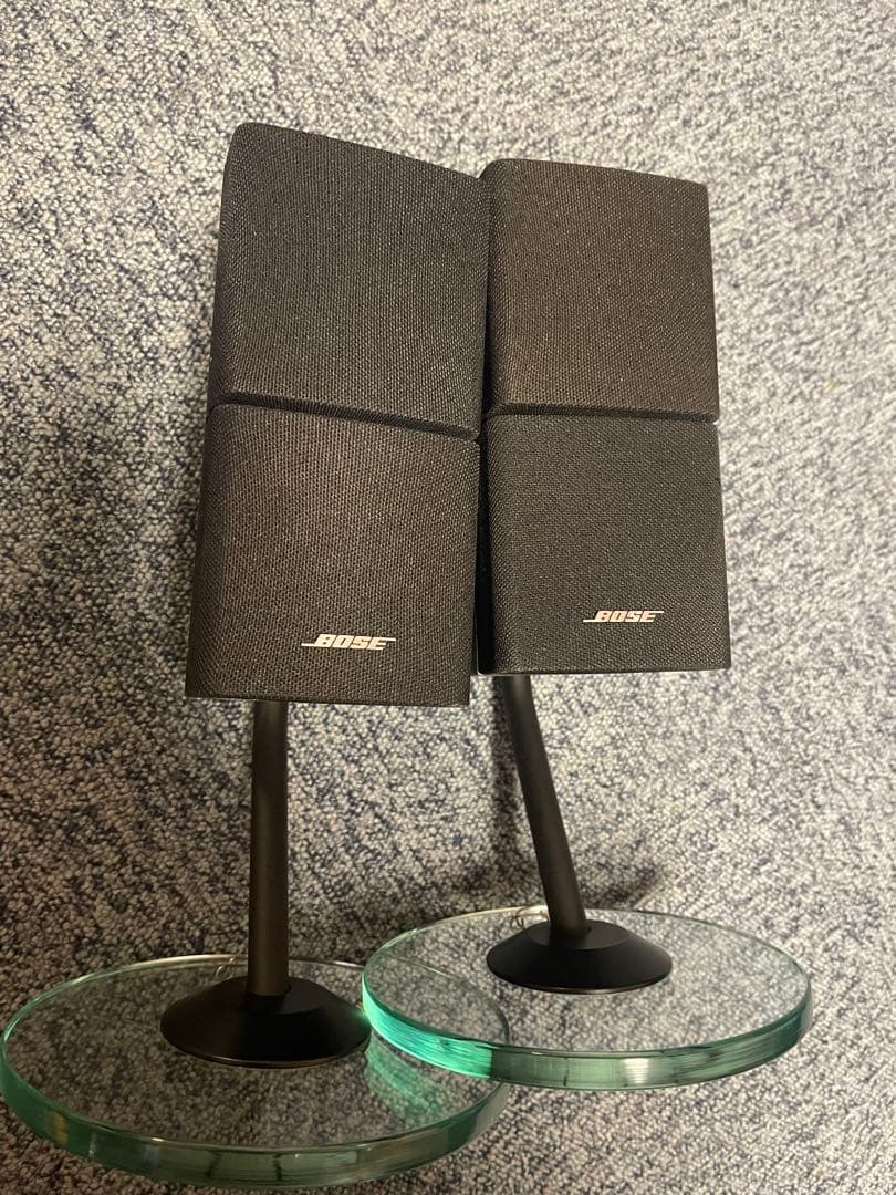 【BOSE】ダブルキューブ サテライトスピーカー ガラススタンド付き