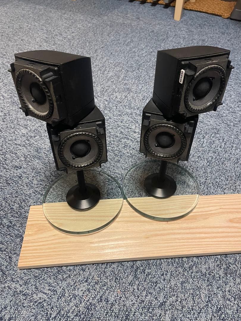 【BOSE】ダブルキューブ サテライトスピーカー ガラススタンド付き