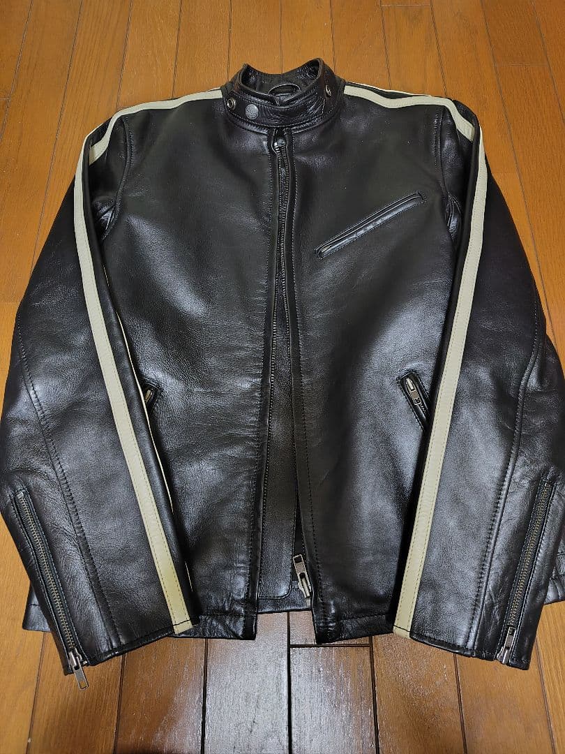 T*N様 【最終出品！】２ライン シングルライダース Msize 脱着インナーラ