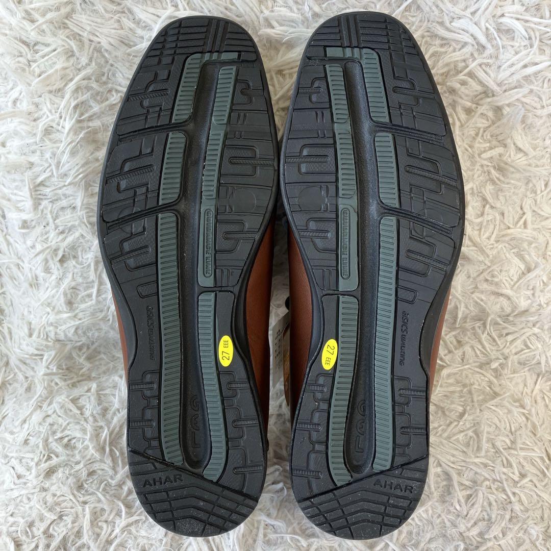 ◎新品タグ付き ペダラ レザー27.0cm 3E ブラウン 撥水 日本製 1