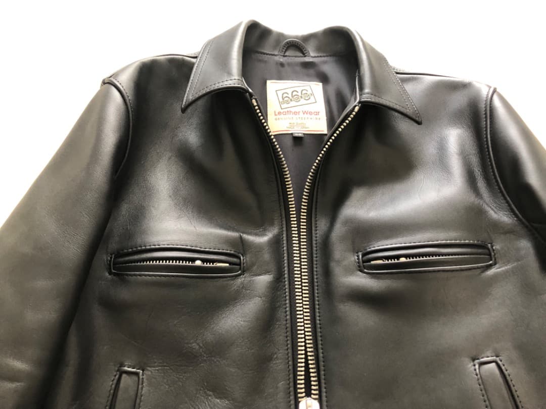 美品 666 LJM-17TFシングルライダースジャケット 36