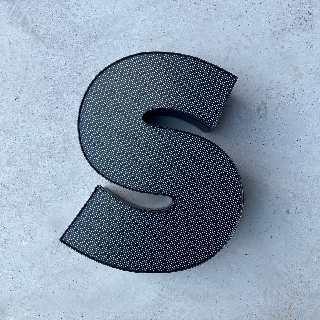 S 看板 アルファベット レターサイン 文字 アメリカ ビンテージ アンティーク