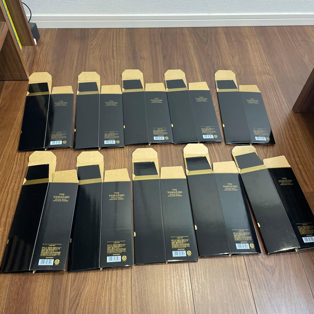(空箱) サントリーウイスキー山崎18年用　10点セット 箱のみシングルモルト用