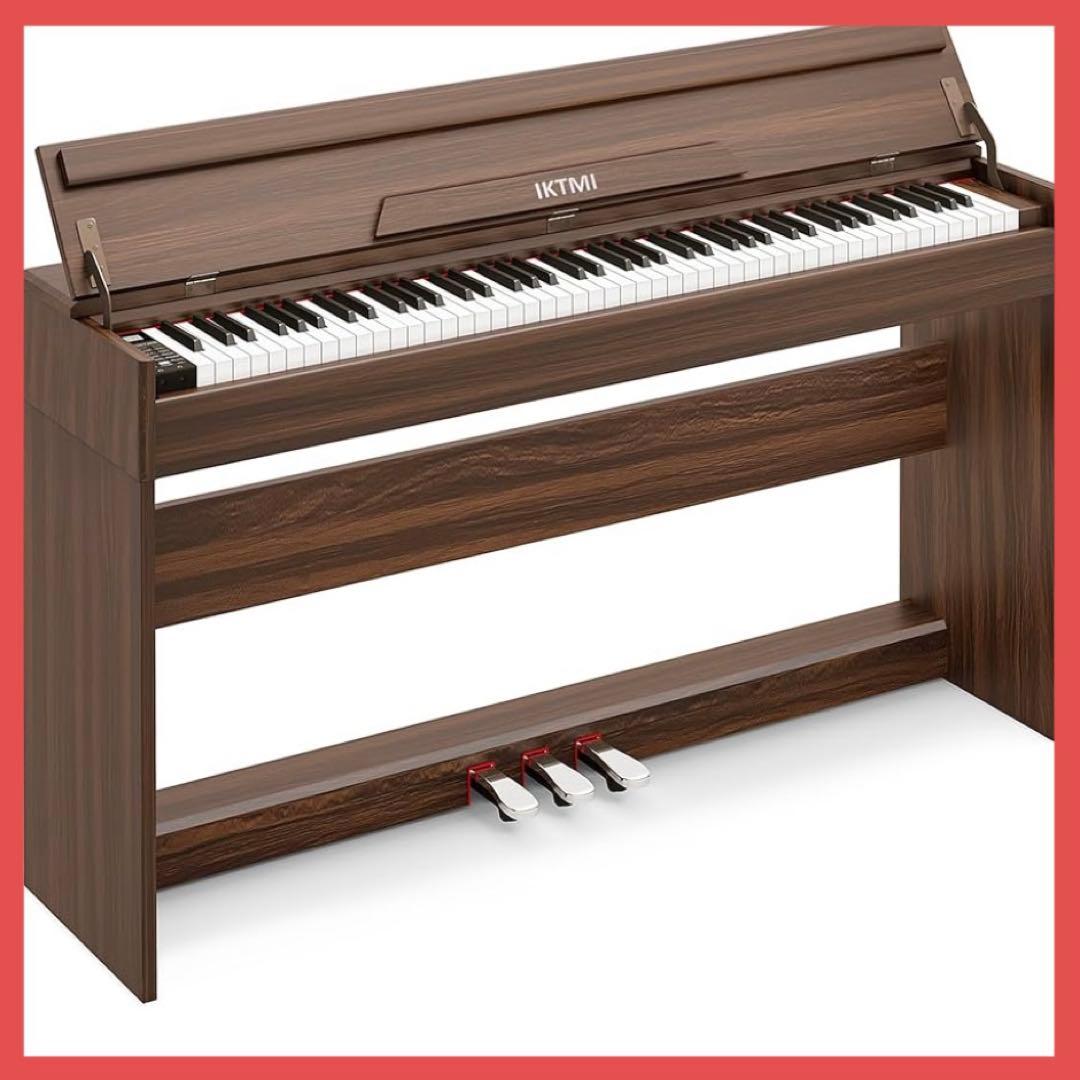 サーマー木製 電子ピアノ 88鍵 アップライト ピアノ電子 ピアノ本体 ス