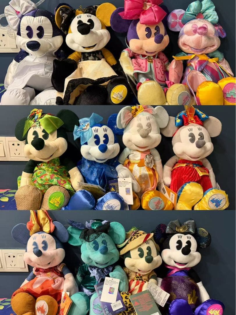 上海ディズニーストア毎月ミニーぬいぐるみ12体セット