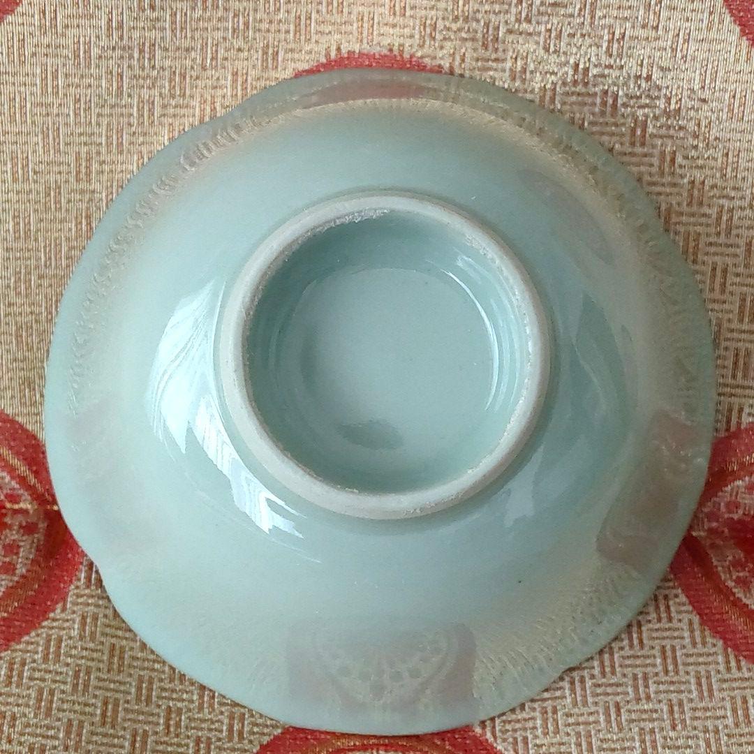 青磁　花型小鉢　７個組