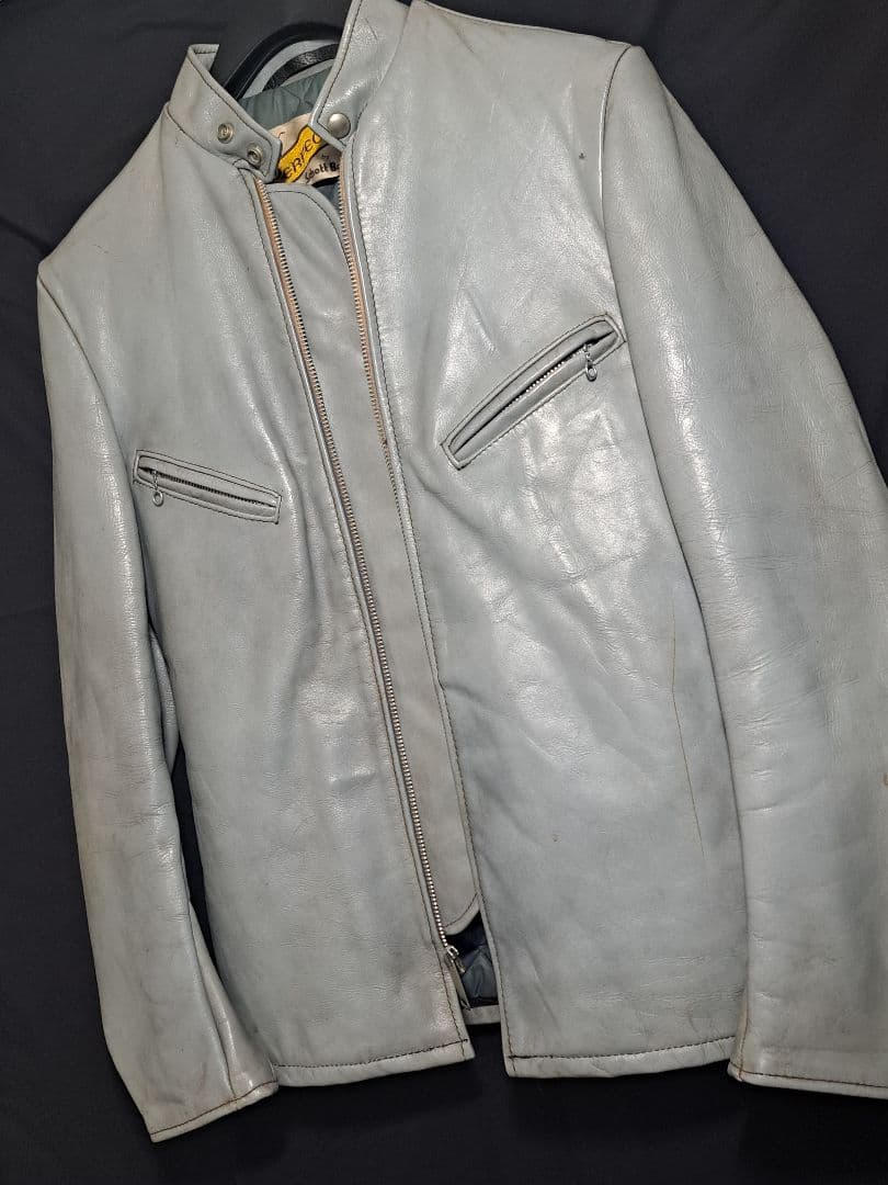 60s 70s schott 641 牛タグ シングルライダース レアカラー