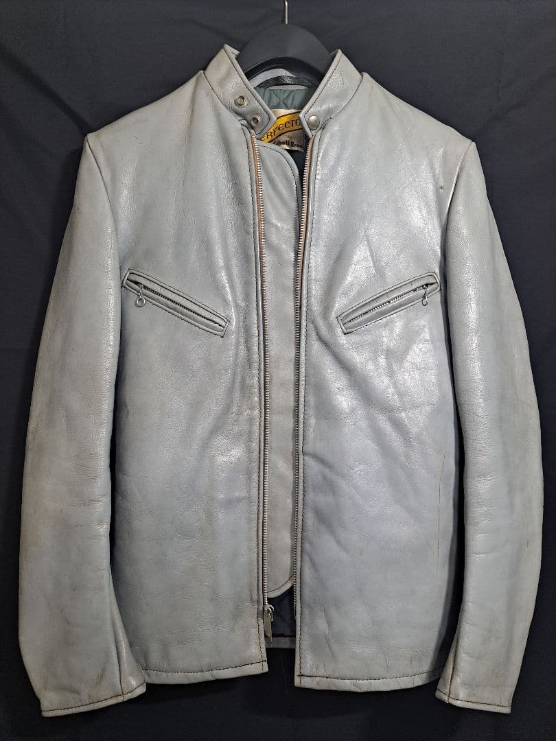 60s 70s schott 641 牛タグ シングルライダース レアカラー