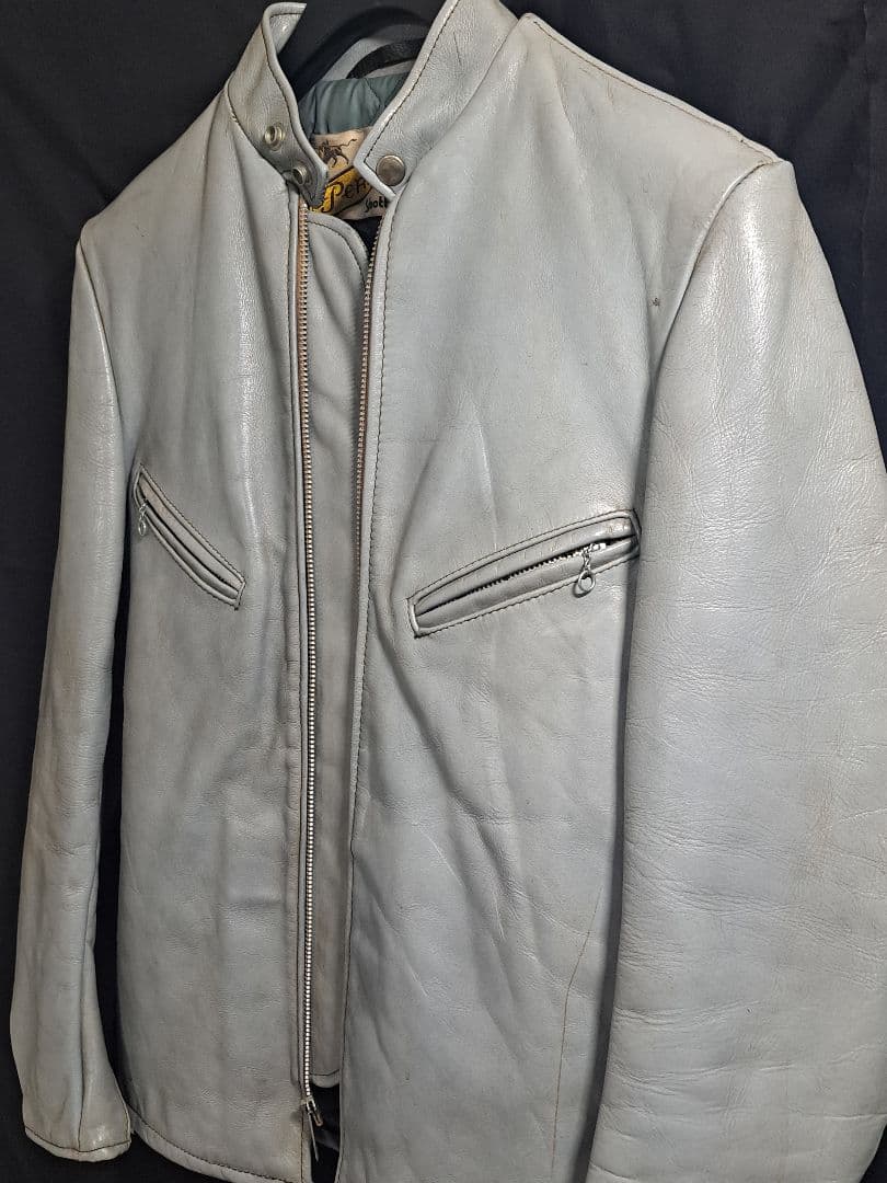 60s 70s schott 641 牛タグ シングルライダース レアカラー