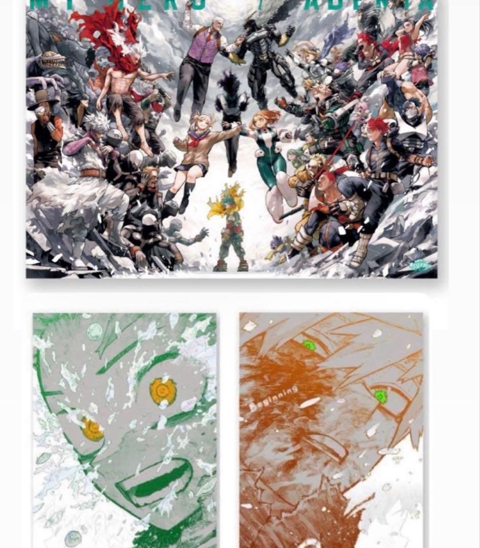 ヒロアカ原画展 A2 B2ポスター The Beginning キービジュ