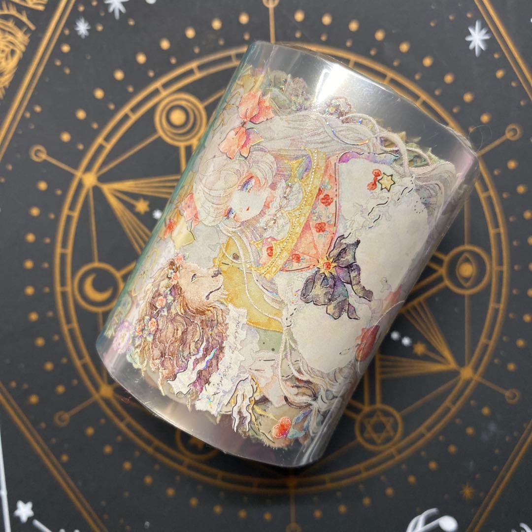 【U】海外　10m巻　貝殻光マスキングテープ　人物系　女の子