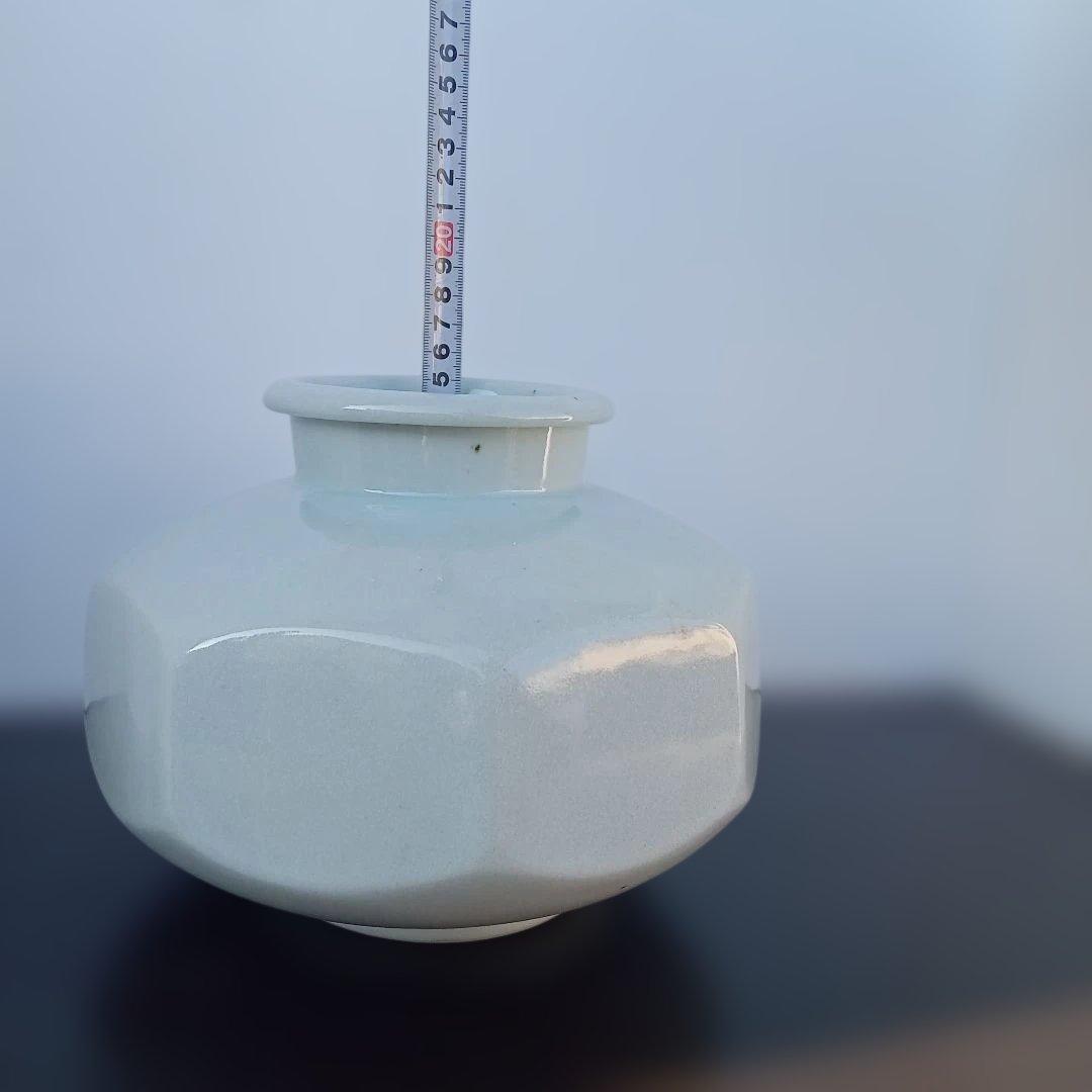 華道具　華公苑　池坊　青磁八角　陶器　生け花　小原流　草月流　自由花　変形花器