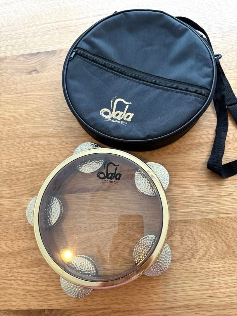 美品‼️Sala✨プロの調整可能な超軽量レク ドラムタンバリン楽器プロ