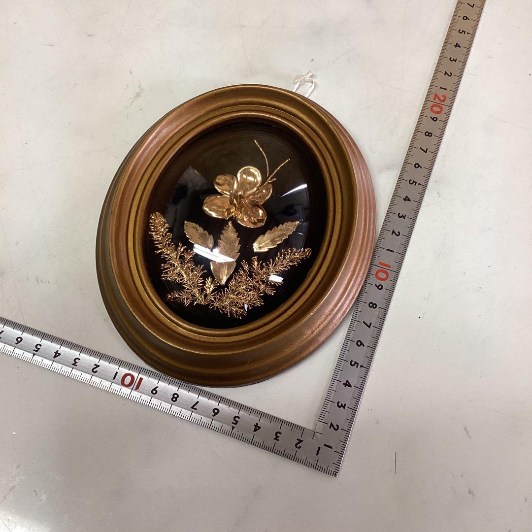 ビンテージ　ハワイ　壁飾り　リアル　ハワイアン　フラワー　リーブス　（お53）