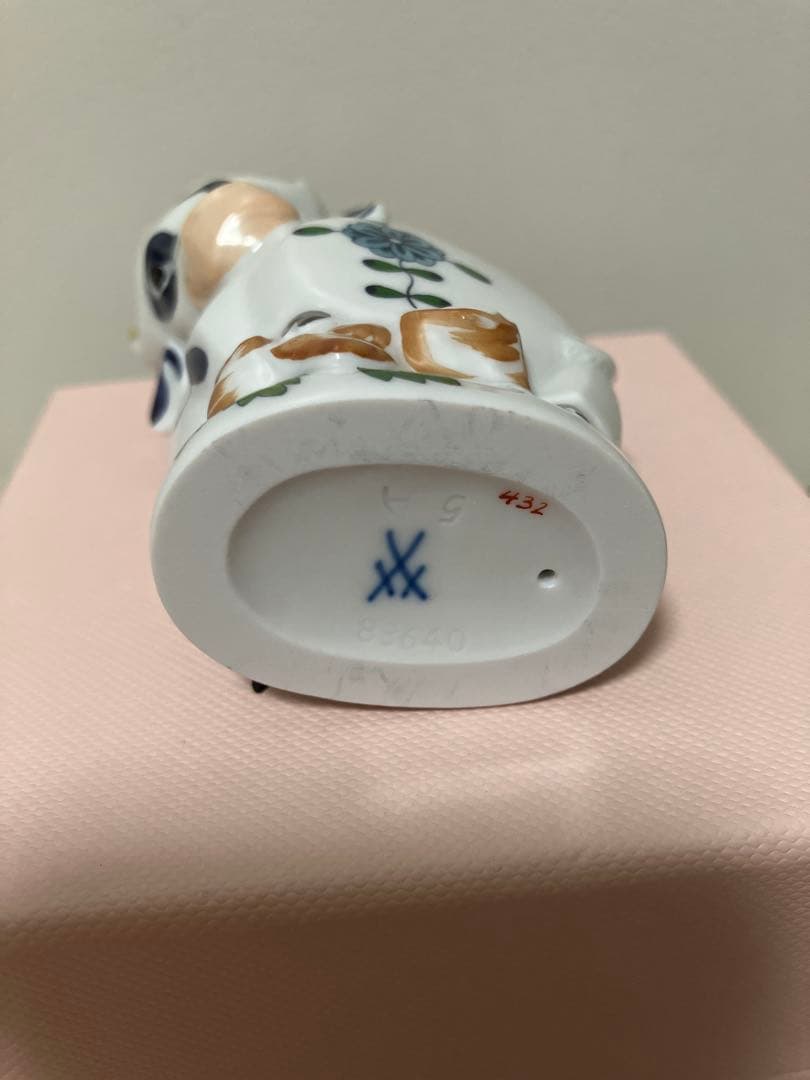 マイセン　ミニウシ　オス　フィギュリン　干支　定価33000円