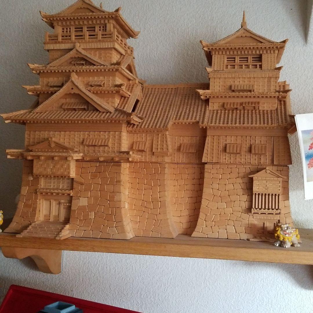 木で作成した城