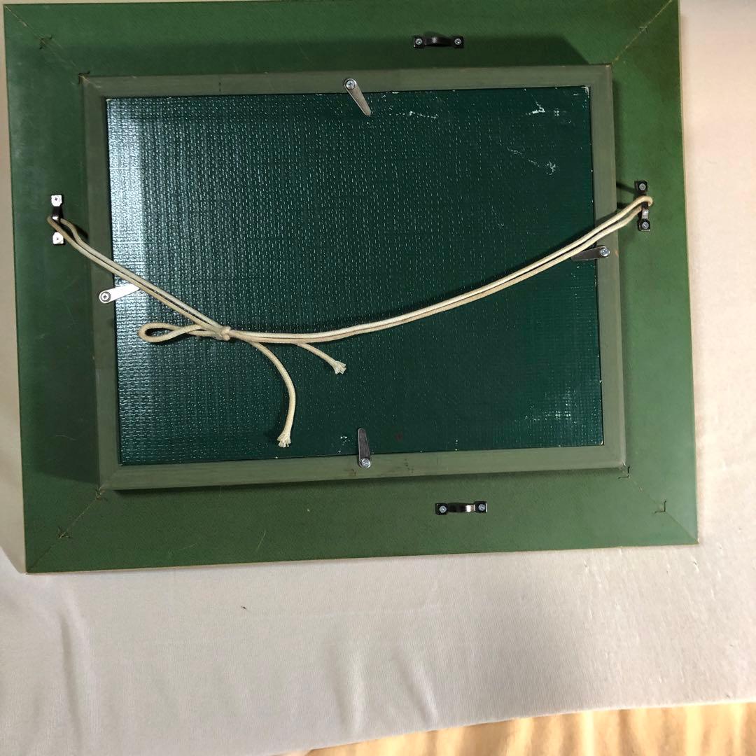 油絵真筆額入り．赤富士　　ショコラ様交渉中です。