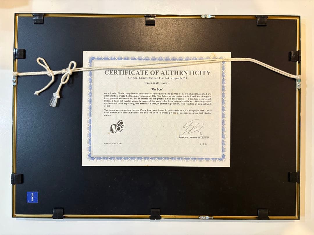 Disney ミッキー ミニー セリグラフ セル画