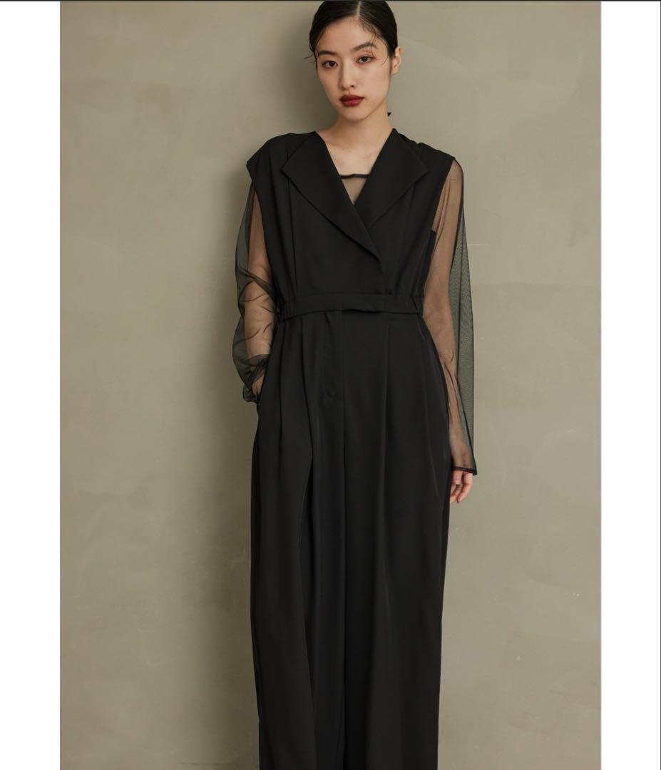 kana niana スタンドアウトカラー パンツドレス 結婚式 S