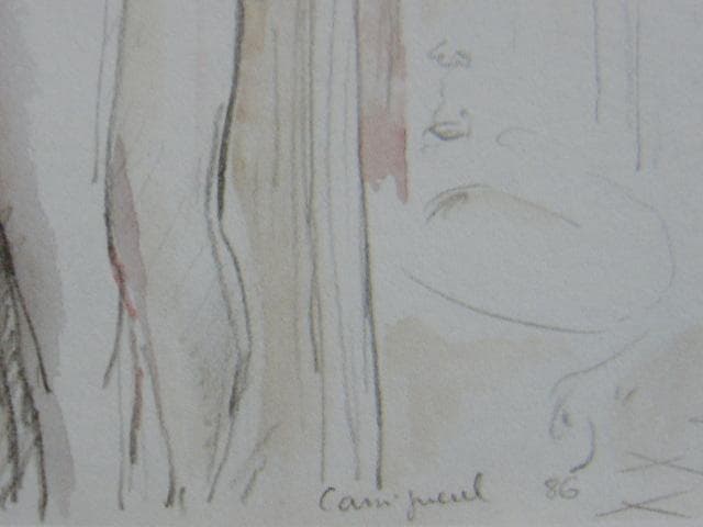 カシニョール（Cassigneul）、化粧、希少な画集より、新品高級額