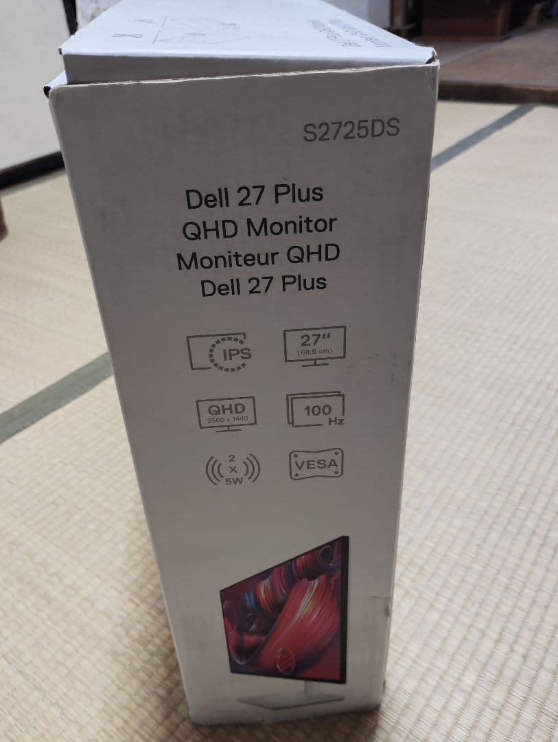 現行品ほぼ新品 DELL 27インチ WQHDモニター　 S2725DS