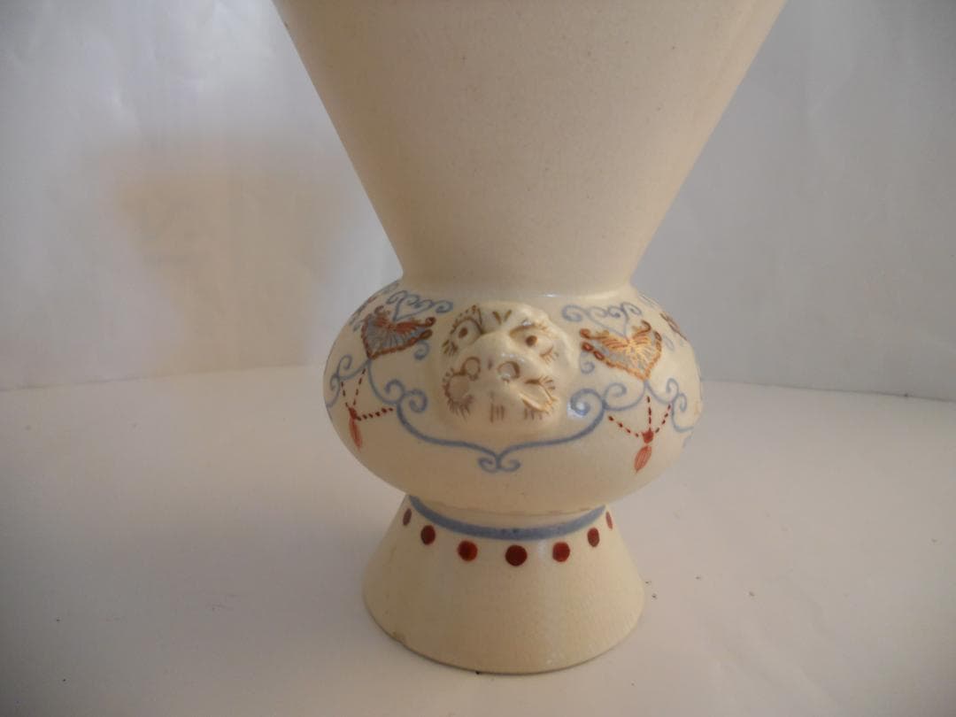 永観 仁清写 尊式 花生 平安 永観 造 骨董品 花瓶 花器 です。