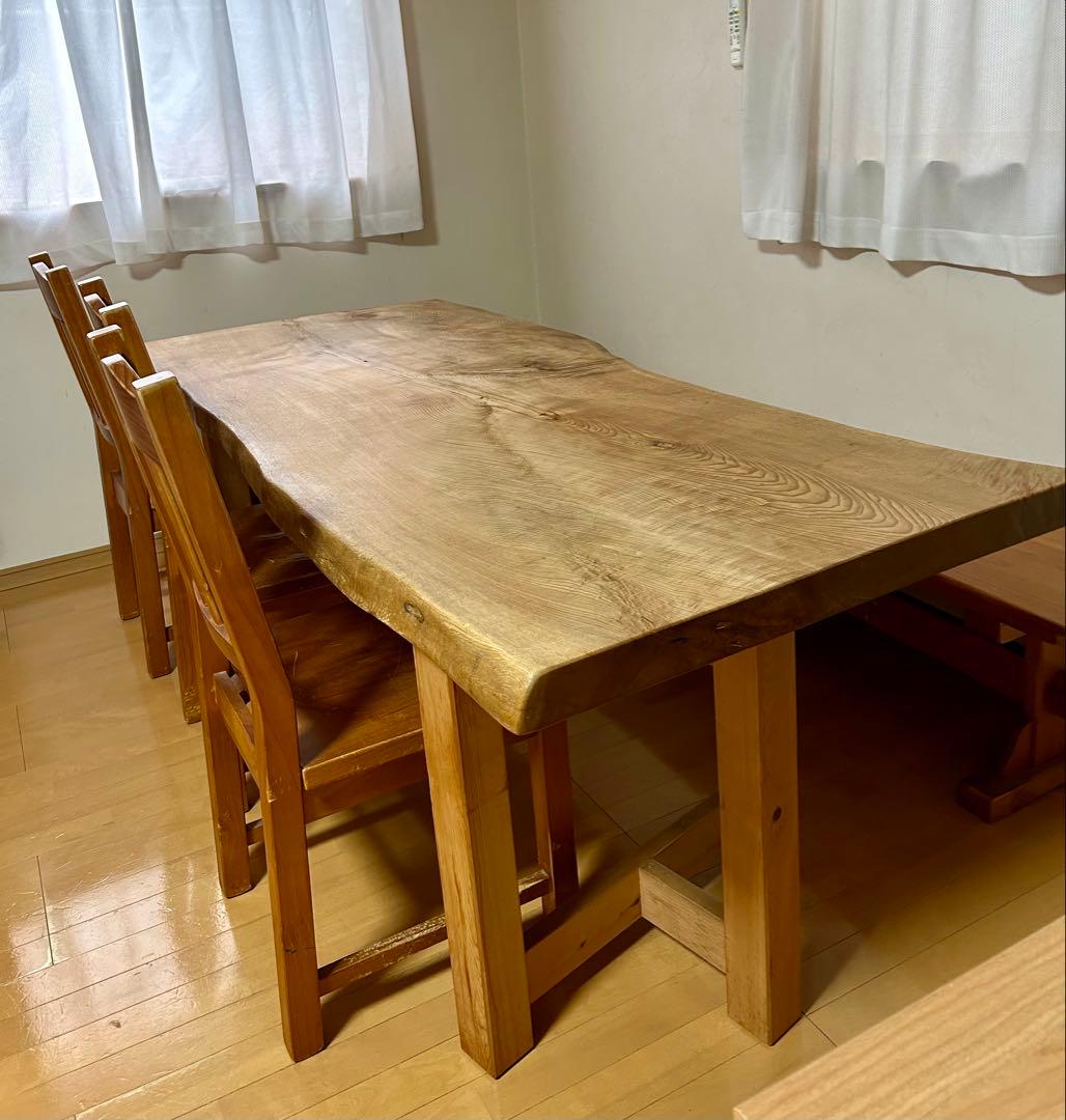 無垢材 一枚板ダイニングテーブル