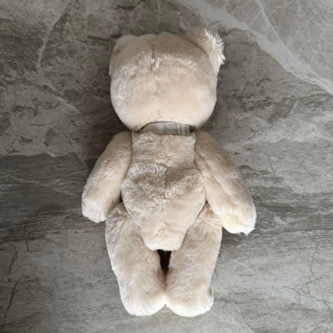 Steiff テディベア　PETSY ペッツィ クリーム　チェックリボン