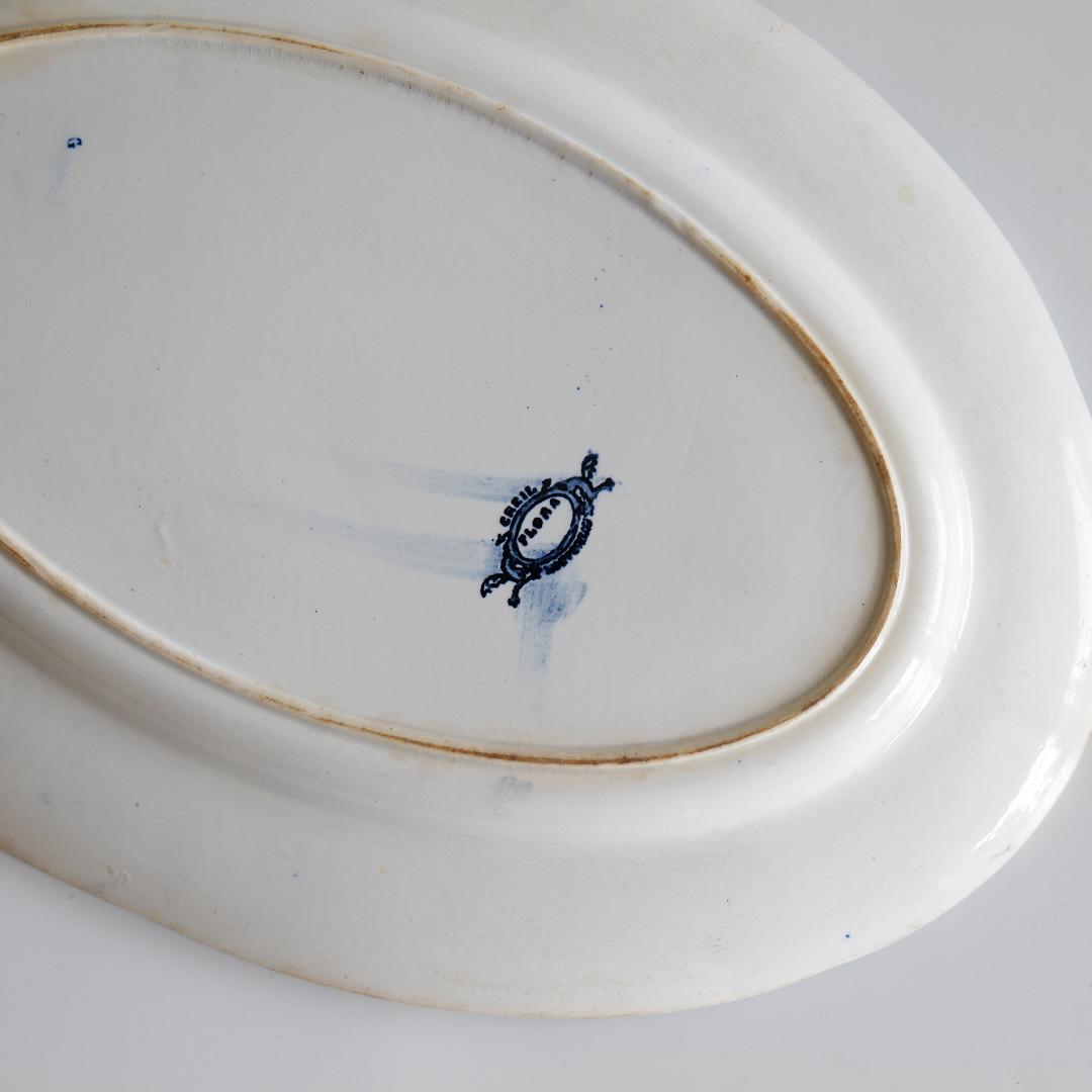 クレイユモントロー FLORA オーバル皿