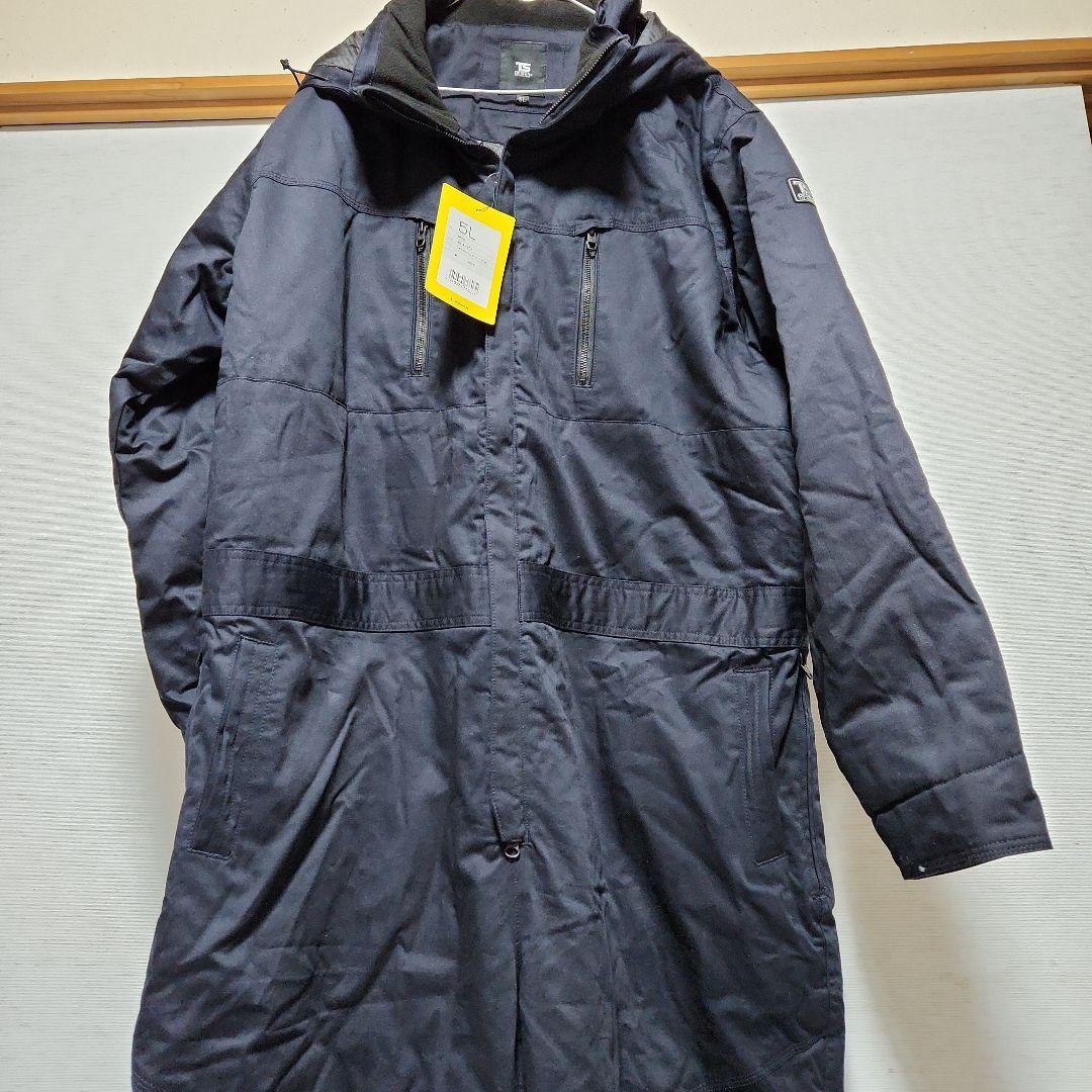 未使用　5120 ライトウォームオーバーオール 5L　大きい　耐撥水　ネイビー