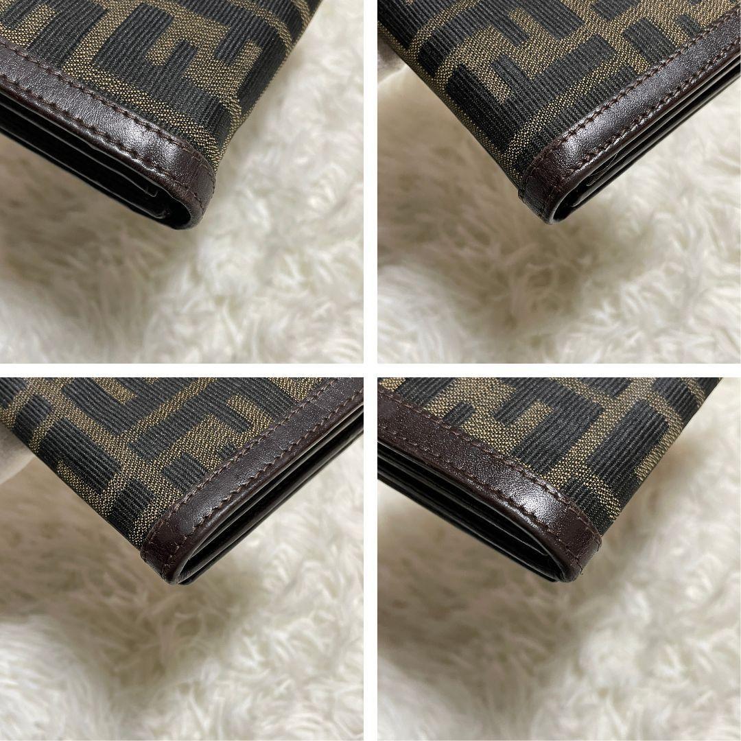 【美品】 FENDI フェンディ　二つ折り 長財布　ズッカ柄　オールドフェンディ