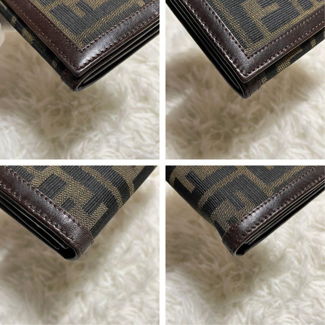 【美品】 FENDI フェンディ　二つ折り 長財布　ズッカ柄　オールドフェンディ