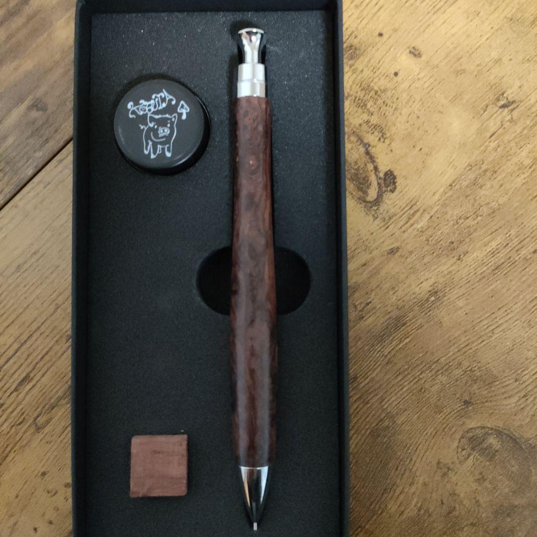 こぶた工房　極上バーズアイ　シャープペンシル　箱付き