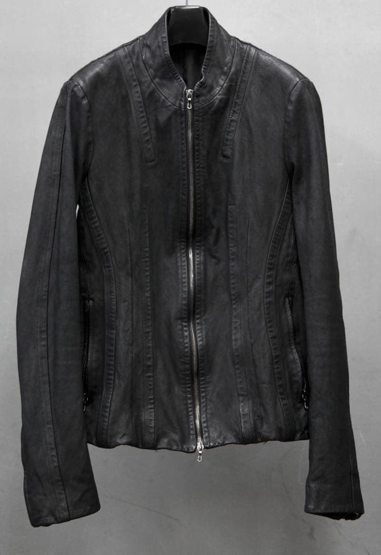 送料込み ユリウス JULIUS シームドレザーライダースジャケット ニルズ