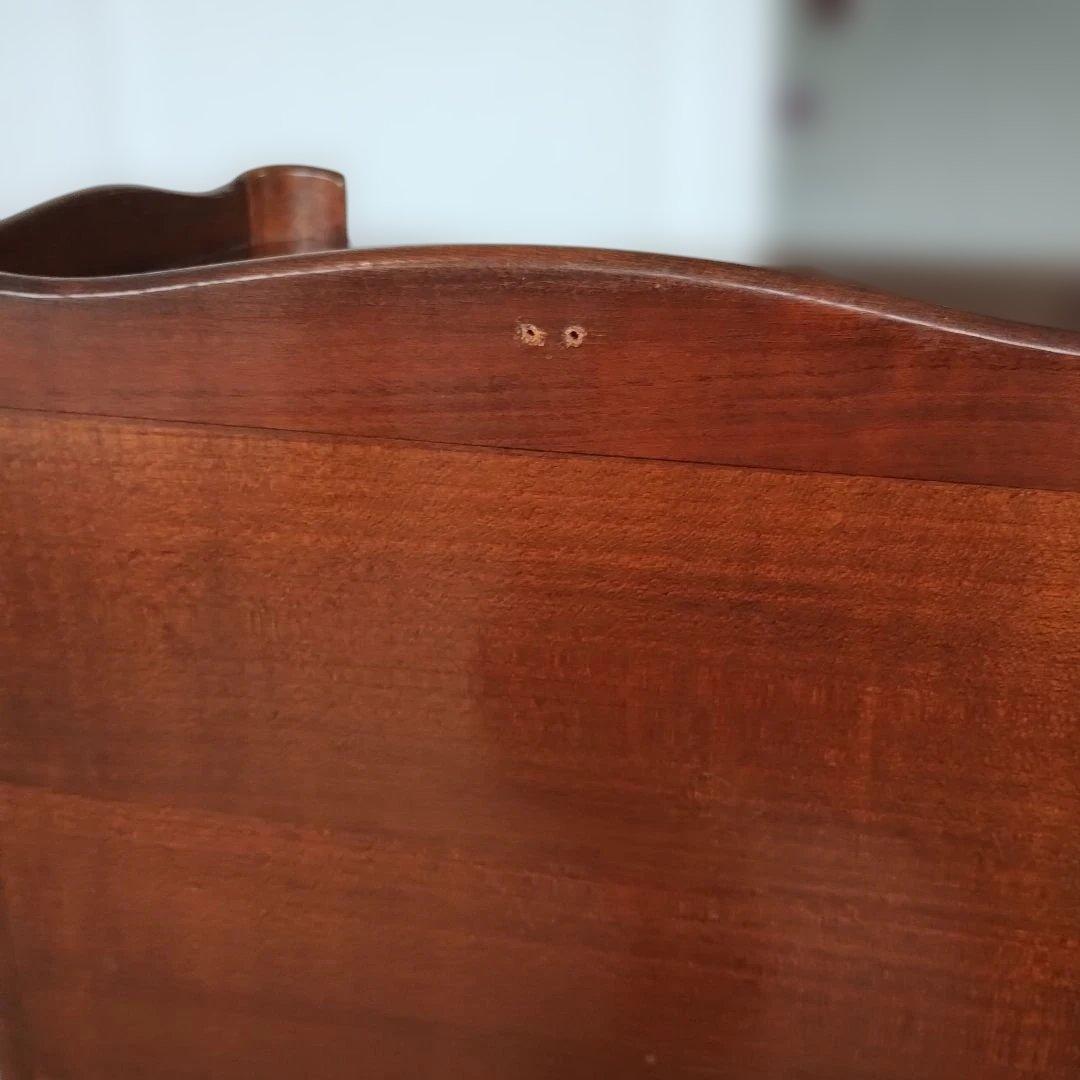 アンティーク　猫足　三段引出し　サイドキャビネット　ナイトキャビネット